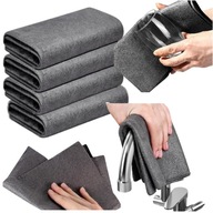 Magiczne ściereczki, do mycia szyb okien luster 30x30cm bez smug - 4 sztuki