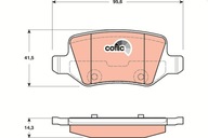 TRW GDB1481 Zestaw klocków hamulcowych, hamulce tarczowe 23138