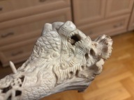 Okimono, stara rzeźba w kości Smok, z poroża