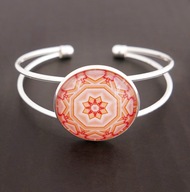Bransoletka indyjska bangle etno boho MANDALA duża