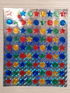 Naklejki małe - gwiazdki i kółka