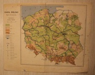 POLSKA - MAPA POLSKI, Podziałka 1 : 4 000 000, Oprac. M. Janiszewski