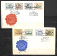 *FDC ROCZNIK 1963 Fi 1235-42 kas. 2 szt. STATKI ŻAGLOWE / komplet