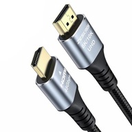 3m ZESKRIS kabel HDMI 2.1 pleciony 8K 48Gbps Ultra High Speed, 4K 120Hz