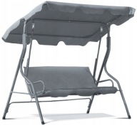 Huśtawka Ogrodowa 3-Osobowa z Materacem – Ławka Bujana LUX