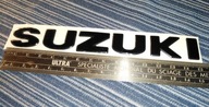 Emblemat SUZUKI Napis 3D BLACK 15cm 1szt Kizashi SV GS500 GSXR GSR