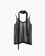ZARA TOP z krawatem Xs S