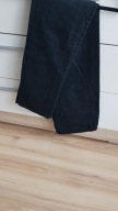 Blue motion jeansy czarne ze srebrnym lampasem _38