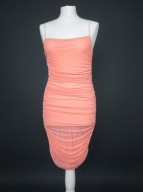 Krótka Dopasowana Różowa Sukienka Oh Polly Rozmiar L