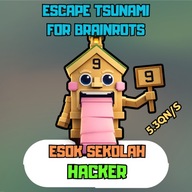 Esok Sekolah Hacker 5.3Qn/s |Escape Tsunami For Brainrots | Roblox