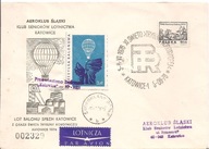 POCZTA BALONOWA -ŚWIERKLANY GÓRNE -koperta ozdobna stemple -1976 rok