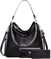 Zestaw Torebka Shopper Damska 3w1 Duża Torba na Ramię Portfel Etui na Karty