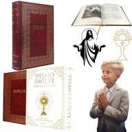 BIBLIA NA PIERWSZĄ KOMUNIĘ ŚWIĘTĄ DLA DZIECI PISMO ŚWIĘTE PRACA ZBIOROWA