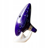 OKARYNA CERAMICZNA GRANATOWA ZELDA OCARINA OF TIME INSTRUMENT ETUI