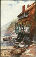 Clovelly. On the Beach - Raphael Tuck & Sons Oilette 1905