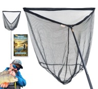 Ogromny PODBIERAK WĘDKARSKI KARPIOWY PREMIUM 100x100cm 2,8m NECO +POKROWIEC