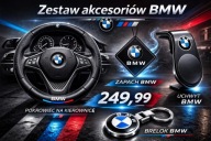 Zestaw na dzień Kobiet Premium BMW - pokrowiec, zapach, brelok, uchwyt