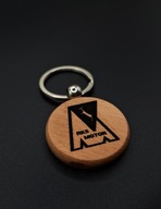 Drewniany brelok Motor Lublin– grawer z logo, prezent dla kibica