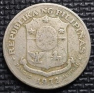 *FILIPINY [1735]*1 Peso 1972 Republika Filipin JOSE RIZAL, Herb *1 PISO