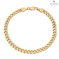 72971 BRANSOLETKA 18K POZŁACANA 19 CM 5 MM splot pancerka