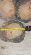 3 sztuki Plaster sosny sosnowy krążek 2 gatunek 30-32cm grubość 2-3cm DIY