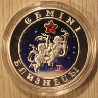 GEMINI - BLIŹNIĘTA 100 DRAM 2008 ARMENIA, MENNICZA + CERTYFIKAT