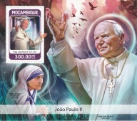 Mozambiuk 2018 ** cena 12,50 zł kat.6€- Jan Paweł II, blok