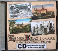 Zamek Książ i okolice na starej pocztówce i fotografii - płytka CD