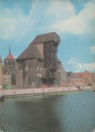 Pocztówka PRL Gdańsk żuraw nad Motławą kolorowa