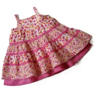 MATALAN letnia sukienka princeska w kwiatki 56 cm