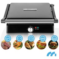 GRILL ELEKTRYCZNY OPIEKACZ TOSTER DO KANAPEK PANINI ROZKŁADANY MOCNY 2200W