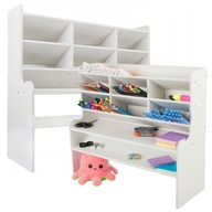 ORGANIZER KLARA OKAZEO BIAŁY PRZYBORNIK NA BIURKO REGAŁ Z PÓŁKAMI DO BIURA