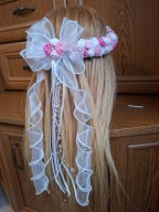 WIANEK KOMUNIJNY BIAŁO RÓŻOWY REGULOWANY