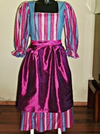 C&A Tyrol Bawaria Oktoberfest sukienka dirndl + fartuszek bawełna 40 42