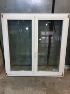 OKNA Mahoniowe Dwuskrzydłowe Drewniane 136x140cm 37 sztuk okno białe