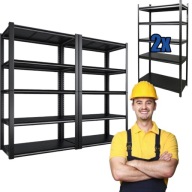 REGAŁ MAGAZYNOWY GARAŻOWY METALOWY DODAS 200 x 200 x 50 cm 150kg NA PÓŁKĘ