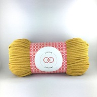 SZNUREK bawełna z rdzeniem 5mm MUSZTARDA 50mb WYPRZEDAŻ