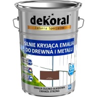 Dekoral SILNIE KRYJĄCA Emalia do drewna i metalu mahoń 5L