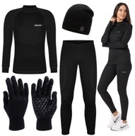 Zestaw Bielizny Termoaktywnej Damskiej Czapka Rękawice Zimowe Komplet M L