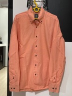 Y Koszula Ricccovery pudrowy róż dyskretna krateczka bawełna 100% L