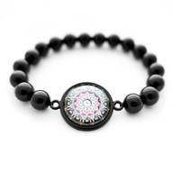 Bransoletka kamienie naturalne onyks MANDALA indie