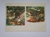 Bajka CZERWONY KAPTUREK - pocztówka z 1964 r