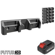 Uchwyt podwójny na akumulator YATO 18V LI-ION z blokadą