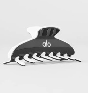 Alo Yoga kontrastowa czarna duża spinka do włosów Outline Claw Clip 14cm