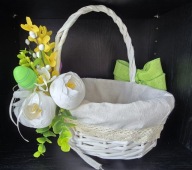 Koszyk wielkanocny ozdobny, dekorowany stroik wielkanocny koszyk ozdobny...