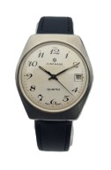STALOWY MĘSKI NARĘCZNY ZEGAREK JUNGHANS QUARTZ LATA 80-TE - UNIKAT