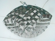 Lampa wisząca stal chromo niklowa, vintage ,oryginał