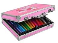 DUŻY ZESTAW ARTYSTYCZNY PLASTYCZNY DO MALOWANIA RYSOWANIA DLA DZIECI 145EL