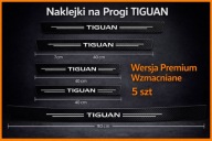 5 Szt Karbonowe naklejki Ochronne na progi VOLKSWAGEN TIGUAN