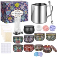 Zestaw do robienia świec zapachowych DIY prezent dla kobiety wosk pszczeli